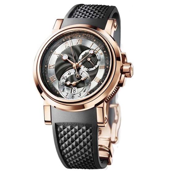Breguet MARINE AUTOMATIC DUAL TIME watch REF: 5857BR/Z2/5ZU - Click Image to Close